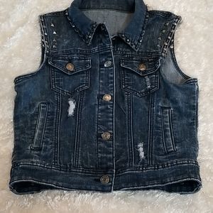 Ladies wax Jean VEST size 12